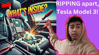 Tearing Apart a Tesla Model 3 Headrest – Whats Inside [upl. by Oidacra]