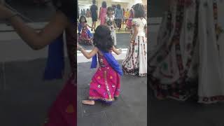 Navratri kids Garba  Tiasha Samadder  5year old  freestyle dance  self choreographed [upl. by Nnaylrebmik]