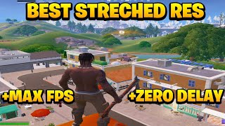 How to get The BEST Stretched Resolution in Fortnite Chapter 5 ✅ HUGE FPS BOOST [upl. by Reffinnej]