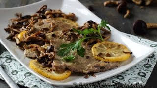 Scaloppine veloci con funghi chiodini e limone [upl. by Htebezile337]