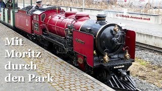 Mit Moritz durch den Park  Eine Osterfahrt mit der Parkeisenbahn Dresden [upl. by Aubreir]