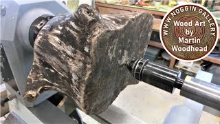 Woodturning  Spalted Sycamore Surprise [upl. by Mercedes]