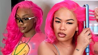 YALL THOUGHT I WAS DONE LOL WATCH ME RECREATE  SZA HOT PINK HAIR  Arnellarmon [upl. by Rehptsirhc]