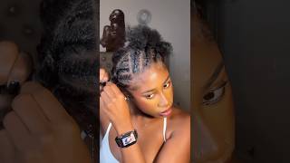 Flat twist on curly hair naturalhairstyles [upl. by Auhsot]