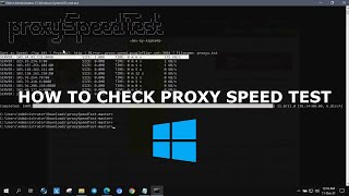 CHECK PROXY SPEED TEST  WINDOWS  2021 [upl. by Bridget]