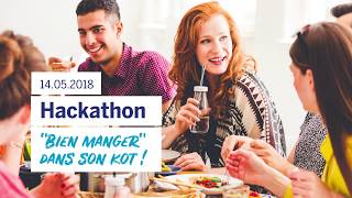 Hackathon 2018  Partenamut amp lUCL  Bien manger dans son kot [upl. by Nivar]