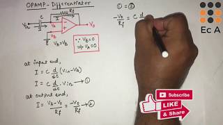 36 OPAMP as Differentiator [upl. by Retepnhoj]