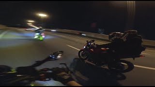 Yamaha R25 V2 with 2 Benelli TNT249se  USANA Deliveries  Night Ride with friends in Malaysia [upl. by Adebayo]