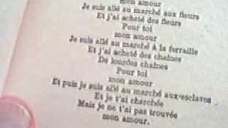 Pour Toi Mon Amour par Jacques Prevert [upl. by Weinreb851]