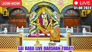 🔴Sai Baba Live Darshan Today 01 August 2024  Thursday Live From Shirdi  Saibaba Shirdilive ©️SSST [upl. by Ttenaj82]