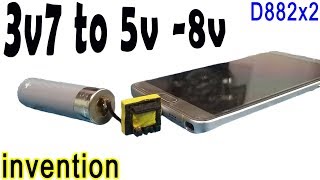 How to 3 7v to 5v boost converter for charge the phone [upl. by Feune443]