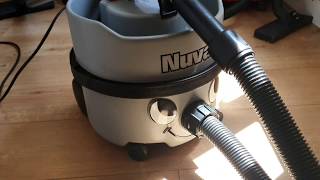 Numatic nuvac vnp1801 2012 gray vacuuming [upl. by Adnalahs]