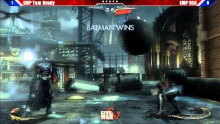 Injustice Gods Among Us Grand Final EMP REO vs EMP Tom Brady  Civil War V Tournament [upl. by Treiber]