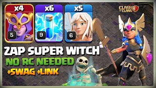 Th13 Super Witch Smash  Super Witch  Most Powerful Th13 Super Witch Attack Strategy Clash of Clans [upl. by Eniak]