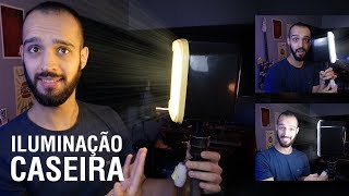 ILUMINAÇÃO CASEIRA COM POTE DE SORVETE  DIY [upl. by Amiaj]