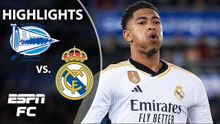 Real Madrid vs Alaves  LALIGA Highlights  ESPN FC [upl. by Ecertal940]