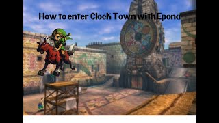 Majoras mask glitch how to get epona into clocktown [upl. by Aisayn]