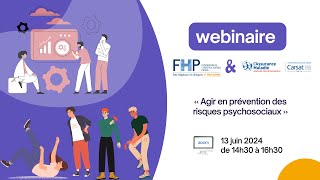 Webinaire FHP amp Carsat Sud Est « Agir en prévention des risques psychosociaux » [upl. by Analram]