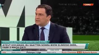 “Ulan Fener Galatasarayın Sahasında Kupa Mı Kaldırdı Sanki“ Erman Toroğlu [upl. by Einolem]