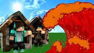 IKON amp KUKY DŮM VS ŠÍLENÁ LÁVOVÁ TSUNAMI 😱🌊 w Kuky  MINECRAFT CZSK TSUNAMI CHALLENGE [upl. by Ailati]