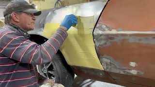 2 Masters Edition How To Apply Filler With PURPOSE 👌👌 DIY Spreading Bondo On Car Panel Body [upl. by Ennaillij]