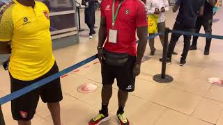 The Guinea Bissau national team I meat at the Guinea 🇬🇳 Conakry international airport [upl. by Wiencke672]