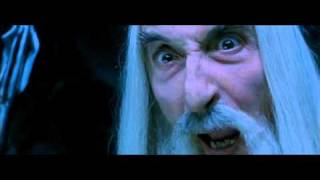 Istari Duel Gandalf the Grey vs Saruman the White Fellowship of the Ring 2001 Clip [upl. by Etteuqaj]