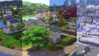 One Year Timelapse At Willow Creek Sims 4 [upl. by Vasiliki447]