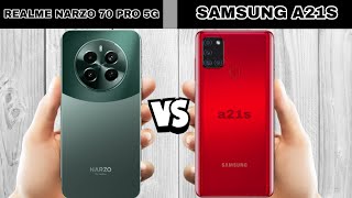 realme narzo 70 pro 5g vs samsung a21s full comparison [upl. by Dulcia689]