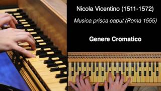 Nicola Vicentino quotMusica prisca caputquot Cimbalo Cromatico solo [upl. by Natsreik703]