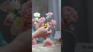 🌿🌷🌸🩵 floristhack florist floraldesign flowerartwork flowerarttutorial [upl. by Brian]