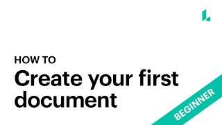 Create your first document amp other basic functions  Lucidpress tutorials [upl. by Klaus807]