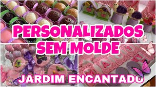 DOCES PERSONALIZADOS JARDIM ENCANTADO SEM MOLDE  ANIVERSÃRIO DE 1 ANO [upl. by Grati]