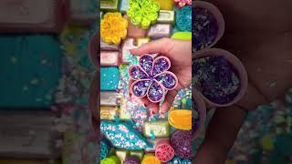 ASMR SOAP★Crushing soap★Cutting soap cubes★FOAMampGLITTERampSTARCH [upl. by Dammahum]