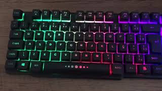 Teclado Gamer semi mecanico  Knup  2043A [upl. by Theresa]