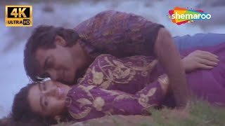 Pyar Ke Kagaz Pe  4K Song  Jigar 1992  Ajay Devgan Karisma Kapoor  Sadhana Sargam [upl. by Einberger]