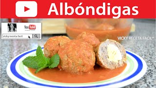 Cómo hacer ALBONDIGAS  Vicky Receta Facil [upl. by Luapsemaj]