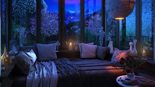 Go to Sleep w Rain Falling on Window  Relaxing Gentle Rain Sounds for Sleeping Problems Insomnia [upl. by Acirea]