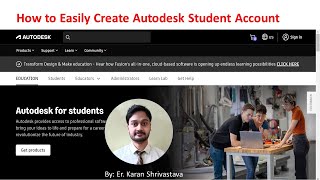 How to Easily Create Autodesk Student Account in 2025 [upl. by Koeppel]