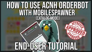 How to Use ACNH OrderBot with Berichans MobileSpawner  EndUser Tutorial [upl. by Reich7]