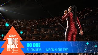 Alicia Keys  No One Live at Capitals Jingle Bell Ball 2023 Night Two  Capital [upl. by Walrath79]