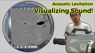 Visualizing sound Shadowgraph of an acoustic levitator [upl. by Elwaine669]