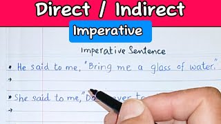 Direct  Indirect  Imperative Sentences  NARRATION  ELT  Vocabulary LinguaFranca1 [upl. by Ybanrab12]