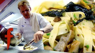 Gordon Ramsay Shows How To Make Fresh Pasta for Tagliatelle and Wild Mushrooms  The F Word [upl. by Maryly591]