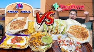 TACO BELL vs TACO TIME  Who Has The Better Taco [upl. by Inele]