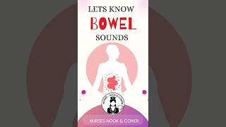 Know the normal and abnormal bowel sound 🩺 shortsvideo medico nhs nurses studentnurse [upl. by Janina826]