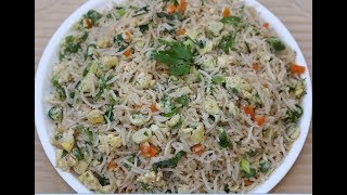 Egg Fried Rice in Telugu  Egg Rice  Restaurant Style Egg Fried Rice [upl. by Selma532]