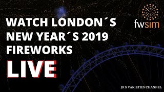 London Fireworks 2019 London Is Open  FWsim [upl. by Tristis643]