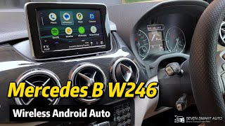 Mercedes B W246 1114 Retrofitted Wireless Android Auto [upl. by Zilber750]