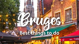 BRUGES BELGIUM  5 Things You SHOULD do in Bruges [upl. by Suirtemid499]